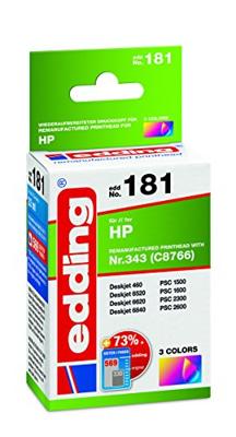 Edding Inktcartridge vervangt HP 343 (C8766EE) Compatibel Kleur EDD-181 18-181