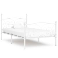 Bedframe met lattenbodem metaal wit 90x200 cm - thumbnail