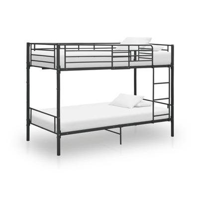 Stapelbed metaal zwart 90x200 cm Stapelbed metaal zwart 90x200 cm