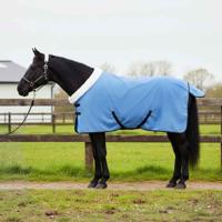 VidaXL Paardendeken volledige aqua 95 cm polar fleece - thumbnail
