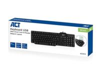 ACT AC5475 USB Toetsenbord Bedraad | Smartcard Reader| Azerty/BE layout | Zwart - thumbnail