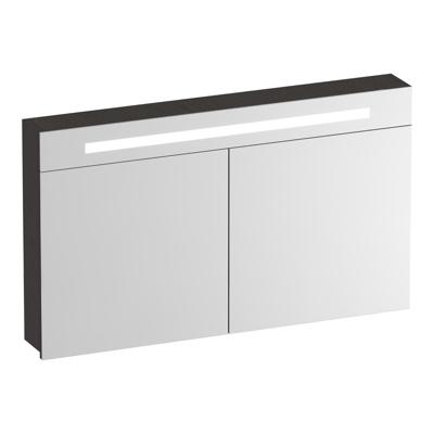 Brauer Promise Spiegelkast - 120 cm - met Verlichting - 2 Spiegeldeuren - Timber Anthracite