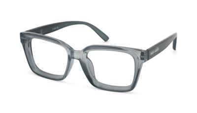 Leesbril Vista Bonita YUGO - Sterkte +2.00 - Kleur Ocean Blue - Met blauwlichtfilter - Stevig rechthoekig model - Ideaal voor achter beeldscherm en mobiel - Met flexveren - Inclusief briletui en doekje