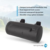 Messingschlager Stuurtas m-wave rough ride ii 3 liter - zwart - thumbnail
