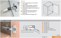Blum deurdemper met Blumotion - voor opdekscharnieren - 973A0500 - thumbnail