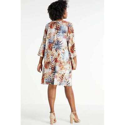 STUDIO jurk met all over print oranje/multi STUDIO jurk met all over print oranje/multi