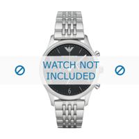 Armani horlogeband AR1863 Roestvrij staal (RVS) Zilver 22mm - thumbnail