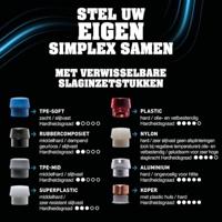 Halder SIMPLEX 3013 Hamer met verwisselbare doppen TPE-soft/TPE-mid 325x115x40mm - 3013.040 - thumbnail