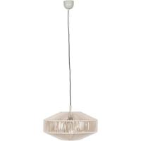 Stijlvolle LED Hanglamp Trion Silka - E27 Fitting - 46cm - Cremewit Metaal - thumbnail