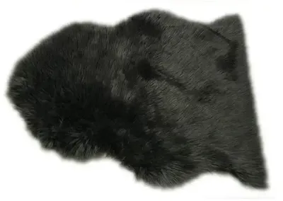 van der Leeden kleedje polyester schapenvacht 65x90cm steel