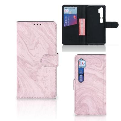 Xiaomi Mi Note 10 Pro | Bookcase | Marble Pink - Origineel Cadeau Vriendin