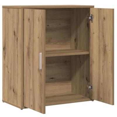 Highboard 2 pcs artisanaal eikenkleurig 60 x 31 x 70 cm