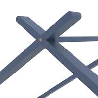 Kinderbedframe massief grenenhout grijs 90x200 cm - thumbnail