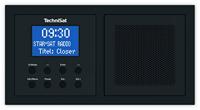 TechniSat DIGITRADIO UP 1 - DAB+ inbouwradio voor installatie in elke dubbele inbouwdoos, DAB, FM, dimbaar LCD-display, wekker, inslaapfunctie, 2 watt (RMS), kleur: zwart, 15,1 x 8 x 4,5 cm - thumbnail