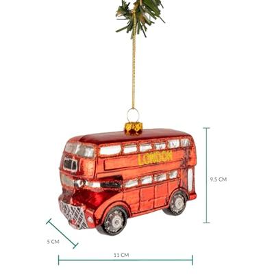 Nordic Light Kerstbal London Bus 11 cm