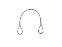 Eurolite EUROLITE Steel Rope (SC) 400mmx4mm silver without quick link - thumbnail