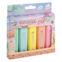 Creative Craft Group Markeerstiften pastel, 5st. - thumbnail