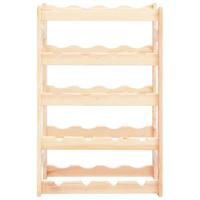 Wijnrek voor 20 flessen grenenhout - thumbnail