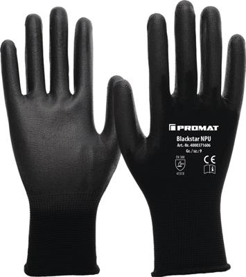Promat/Tecwerk Handschoen | Blackstar NPU | maat 11 (L) zwart | EN 388 PBM-categorie II | EN 388 - 4000371608