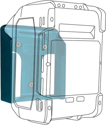StealthMounts Accuhouder voor Makita XGT 40V Max - Blauw - BM-MK40-BLU-6