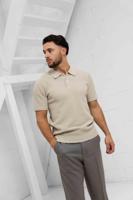 Pure Path Knit Polo Heren Beige - Maat XL - Kleur: Beige | Soccerfanshop - thumbnail