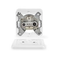 Nedis Wandcontactdoos voor Antenne | Wit / Zilver | 1 stuks - SWBX100WT SWBX100WT - thumbnail