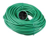 Verlengsnoer PVC groen 2x1qmm 20m - 1167052 - thumbnail