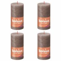 Bolsius rustiek stompkaars 130/68 rustic taupe a4 - thumbnail