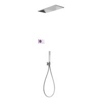 Tres electronische inbouw doucheset met regendouche chroom 09286551 - thumbnail