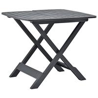 VidaXL Tuintafel inklapbaar 79x72x70 cm kunststof antraciet - thumbnail