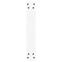 Bartafelpoten 2 st U-vormig 40x(100-101) cm staal wit - thumbnail