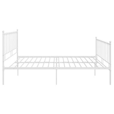 Bedframe metaal wit 140x200 cm