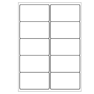 A4 etiketten 99,1 x 57 mm wit 100 vel huismerk