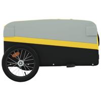 Fietstrailer 45 kg ijzer zwart en geel - thumbnail