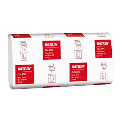 Handdoek katrin 2laags 203x240mm 25x160 vel wit