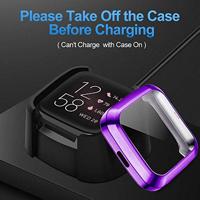 Fitbit Versa 2 Soft TPU case (volledig beschermd) - Paars - thumbnail