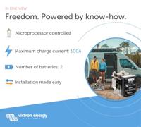 Victron Energy Cyrix-i 24/48V 400A Relais Nominale spanning: 24 V, 48 V Schakelstroom (max.): 400 A 1 stuk(s) - thumbnail