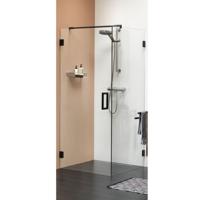 Sealskin I AM Draaideur 90x200cm voor zijwand mat zwart 8mm helder veiligheidsglas met antikalk CCK220906195100 - thumbnail