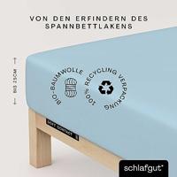 Schlafgut Schlafgut Soft Contact Jersey Flanel Hoeslaken M - 120x200 - 130x200 536 Blue Light - thumbnail