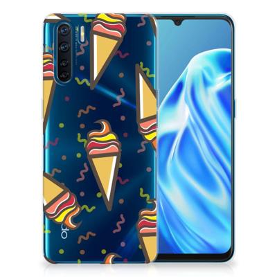 OPPO A91 | Siliconen Case | Icecream