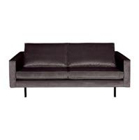 WOOOD Bank 2,5-zits 'Rodeo' Velvet, kleur Antraciet - thumbnail