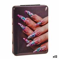 Vergrotende Spiegel Kristal Plastic Nagels 2,5 x 8,5 x 6,2 cm Opvouwbaar (12 Stuks) - thumbnail