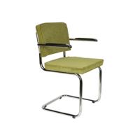 Zuiver Ridge Rib armstoel Green - thumbnail