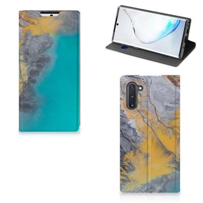 Samsung Galaxy Note 10 | Standcase | Marble Blue Gold