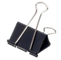 Papierklem MAUL 215 foldback 16mm capaciteit 5mm zwart 12 stuks - thumbnail