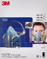 3M 7502 Halfgelaatsmasker - Maat M - thumbnail