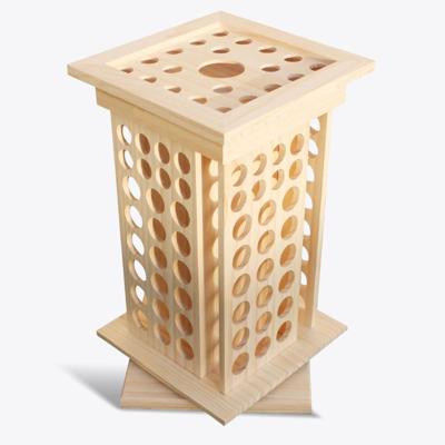 Grote opberger voor etherische olie - draaibaar - 125 gaten