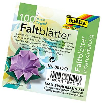 Origami pap folia 70gr rnd 15cm 100 vel assorti kl
