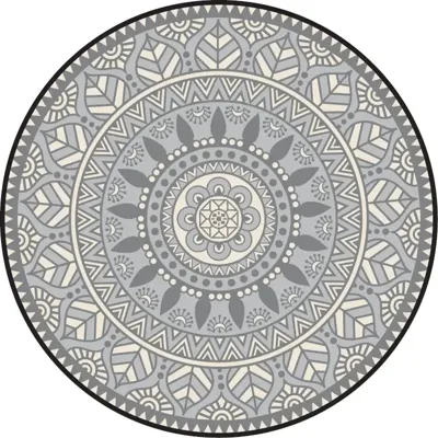 Blommie's lifestyle Buitenkleed rond d180cm zwart