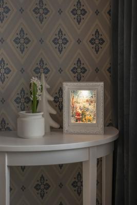 Konstsmide sneeuwlantaarn fotolijst kerstman op batterijen Konstsmide sneeuwlantaarn fotolijst kerstman op batterijen